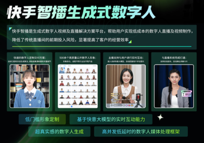 数字人技术赋能内容新生态 快手亮相首届中国数字人大会分享创新与应用